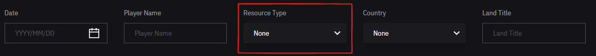 Resource Type Filter
