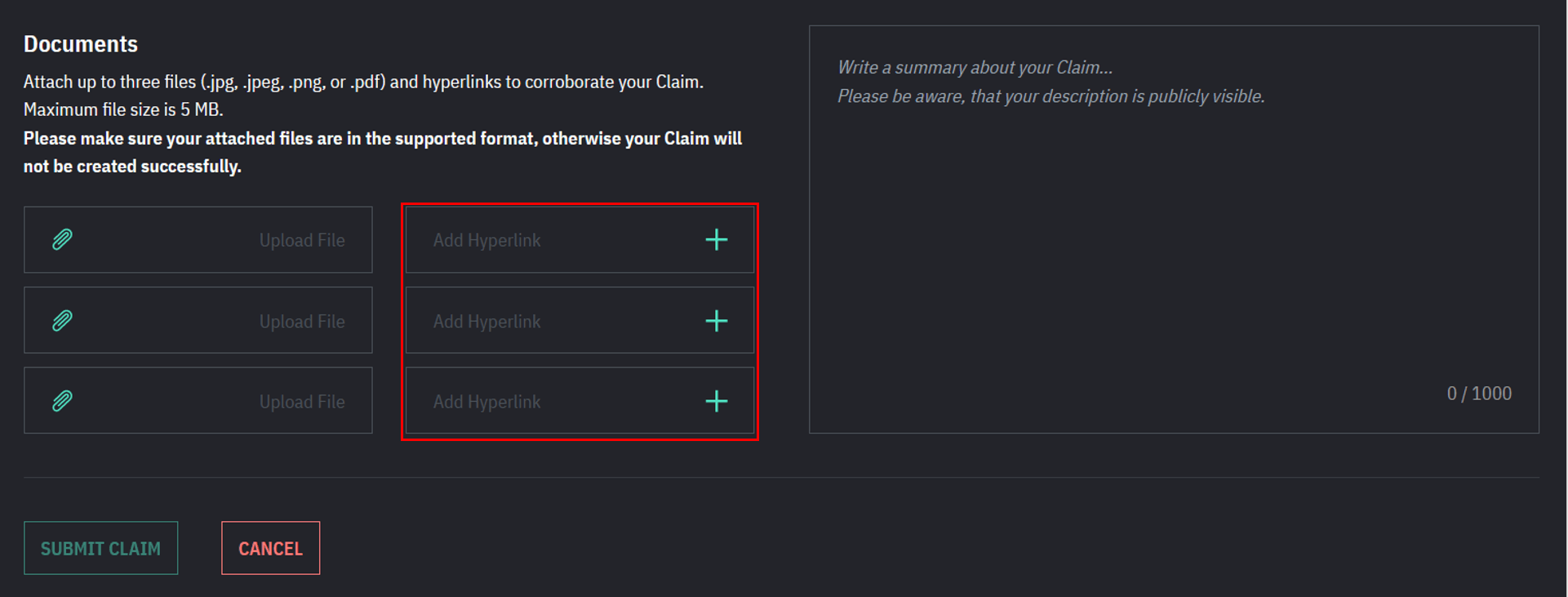 Your Claims